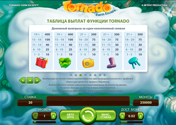 Tornado игровой аппарат играть бесплатно