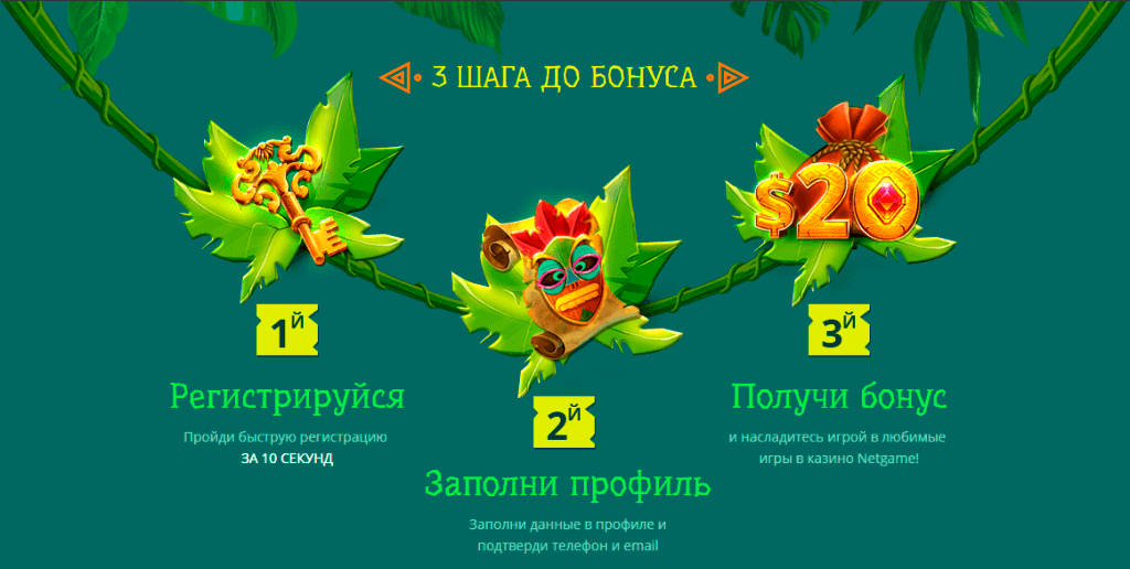 Как получить бездеп от казино netgame